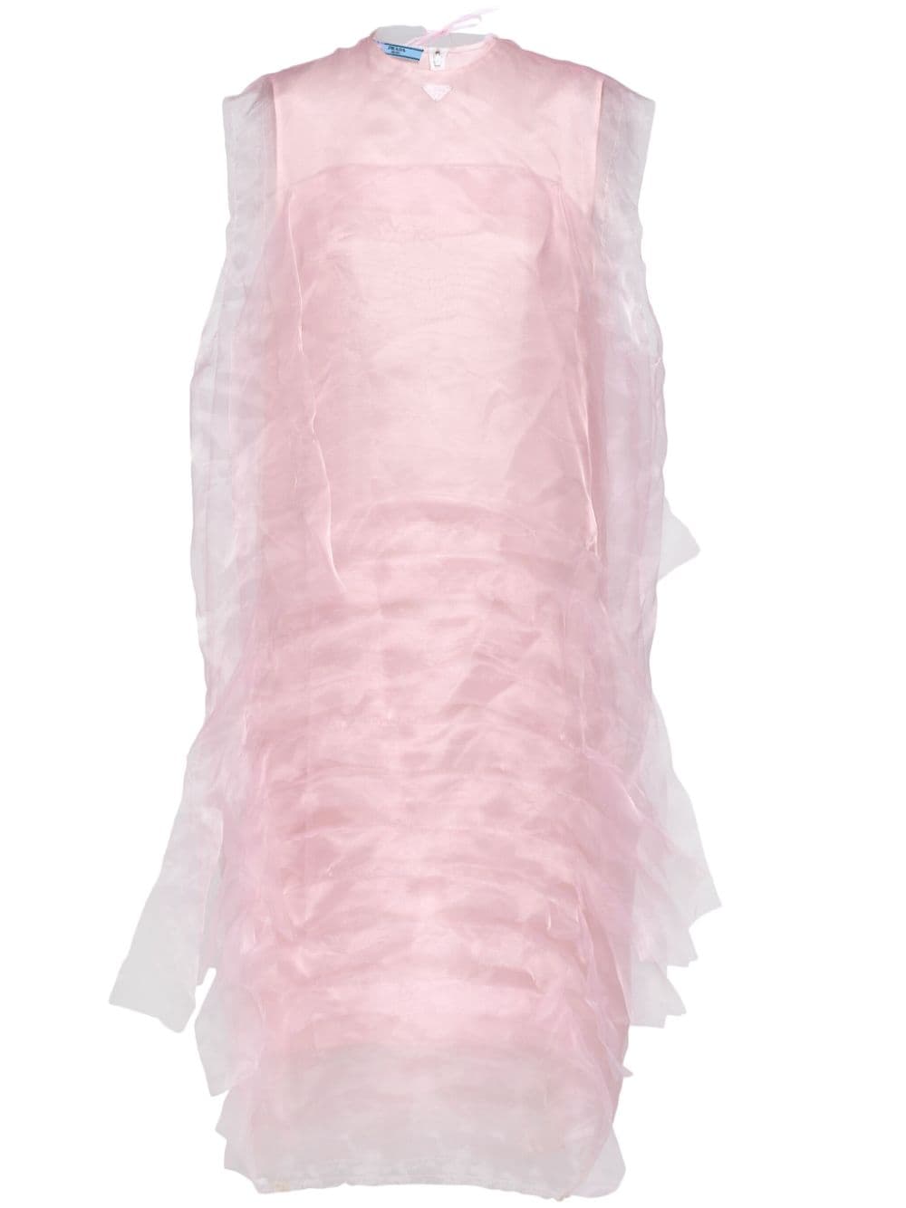 Prada technical voile dress - Pink von Prada