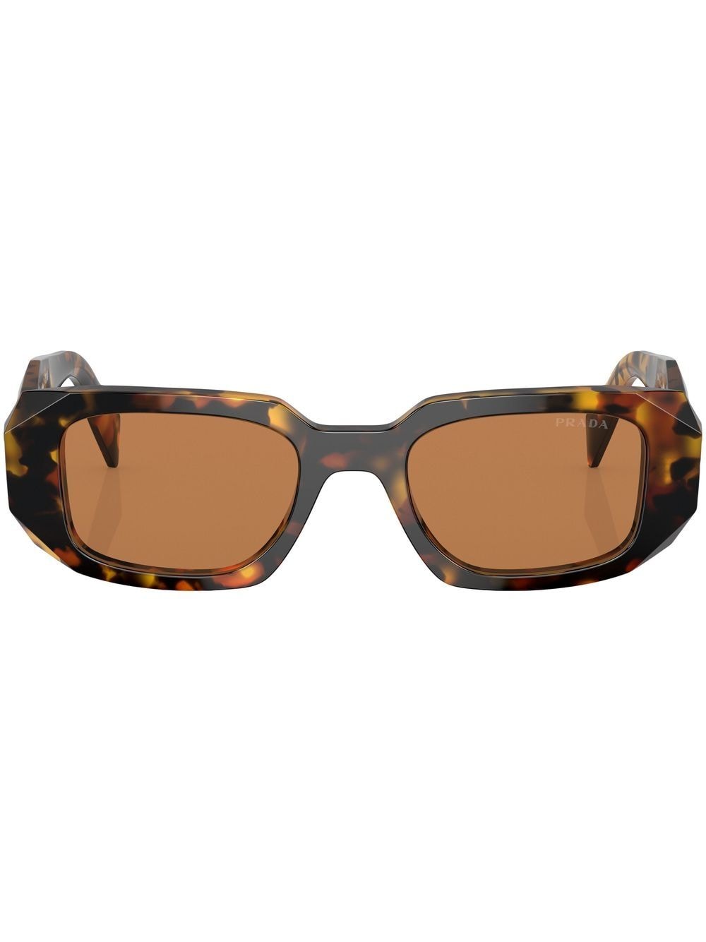 Prada Eyewear tortoiseshell-effect square-frame sunglasses - Green von Prada Eyewear