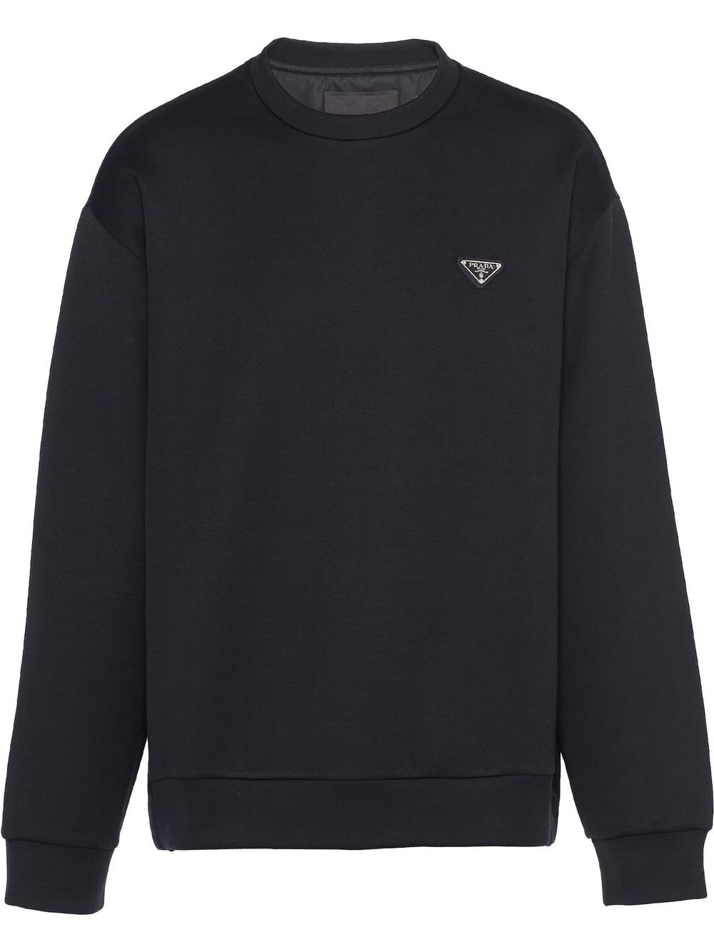 Prada triangle-logo crewneck sweatshirt - Black von Prada