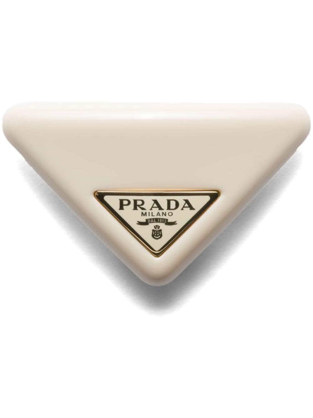 Prada triangle-logo hair clip - Gold von Prada