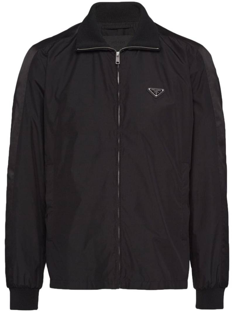 Prada silk-blend blouson jacket - Black von Prada