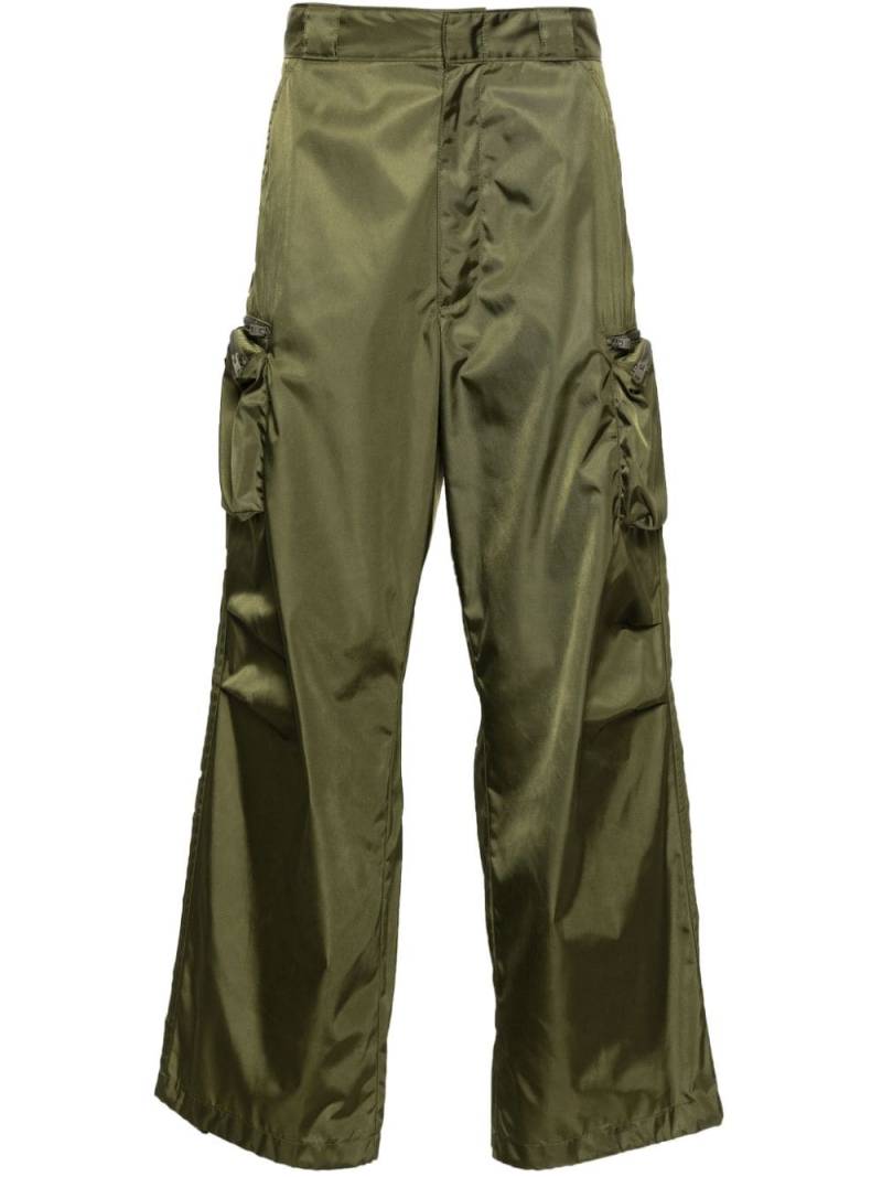 Prada wide-leg cargo trousers - Green von Prada