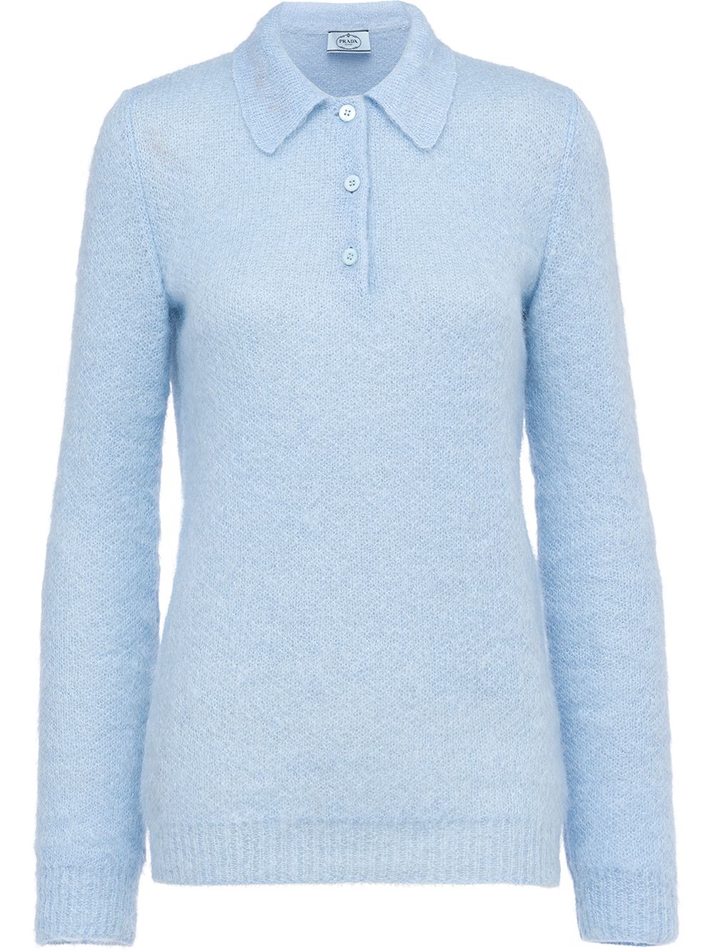 Prada knitted polo shirt - Blue von Prada