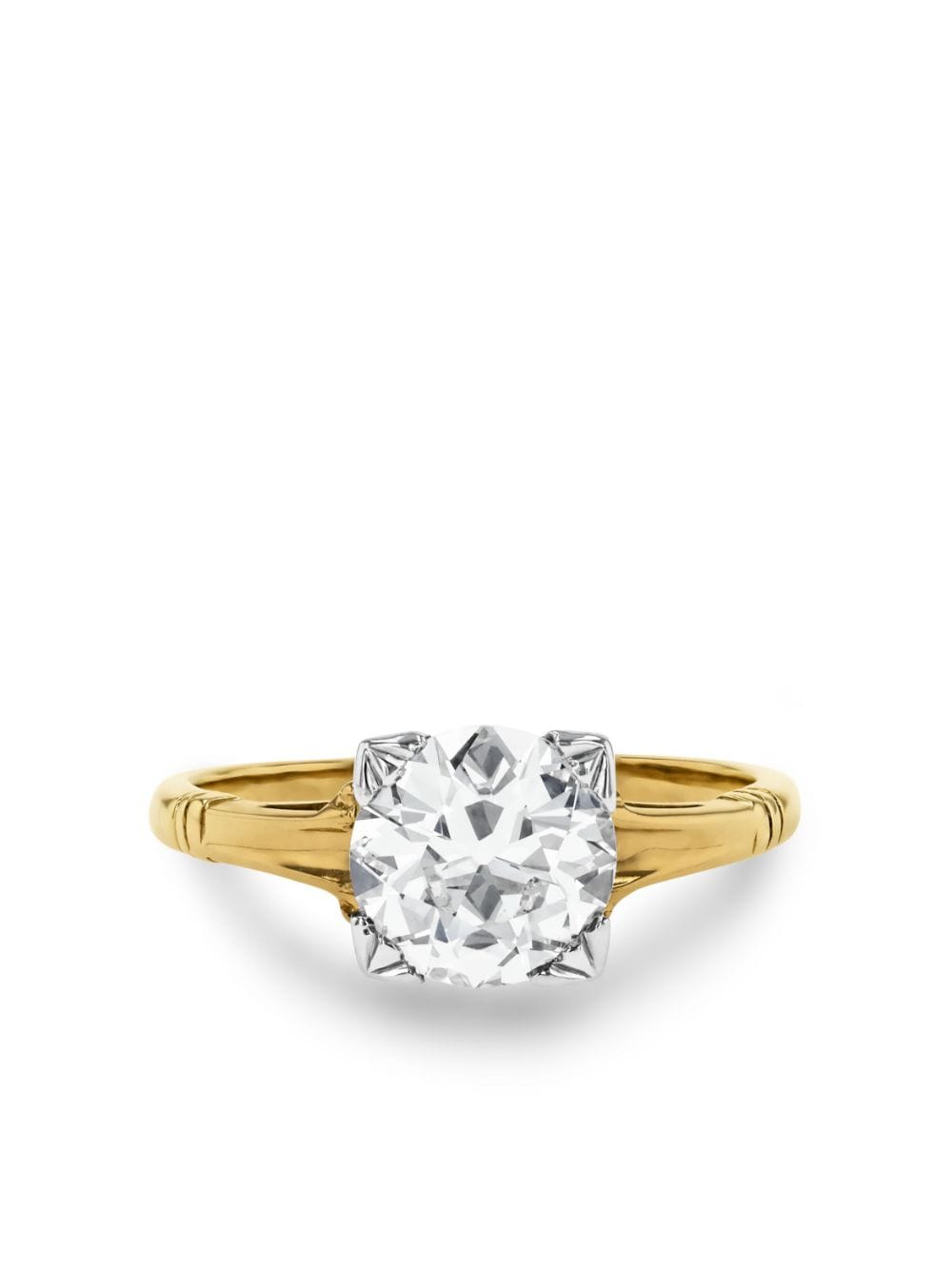 Pragnell Vintage 14kt yellow gold Solitaire diamond ring von Pragnell Vintage