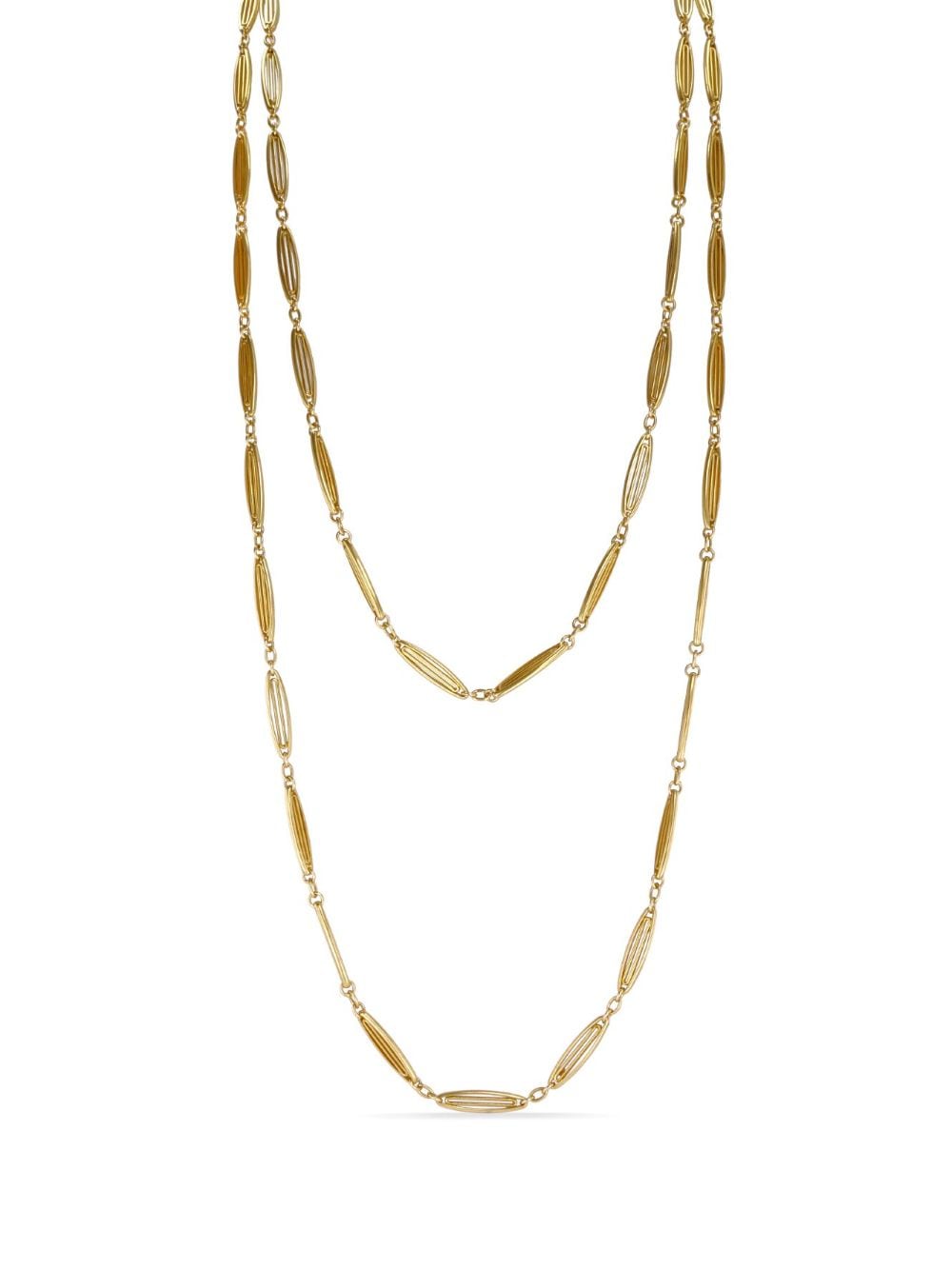 Pragnell Vintage Belle Epoque oval link necklace - Gold von Pragnell Vintage
