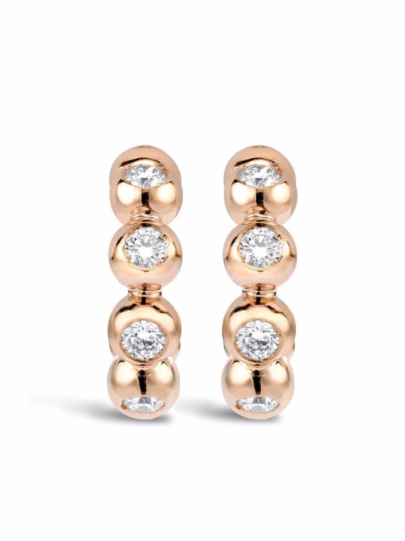 Pragnell 18kt rose gold Bohemia diamond hoop earrings - Pink von Pragnell