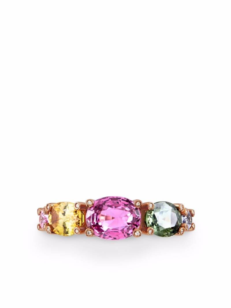Pragnell 18kt rose gold Rainbow Fancy sapphire ring - Pink von Pragnell