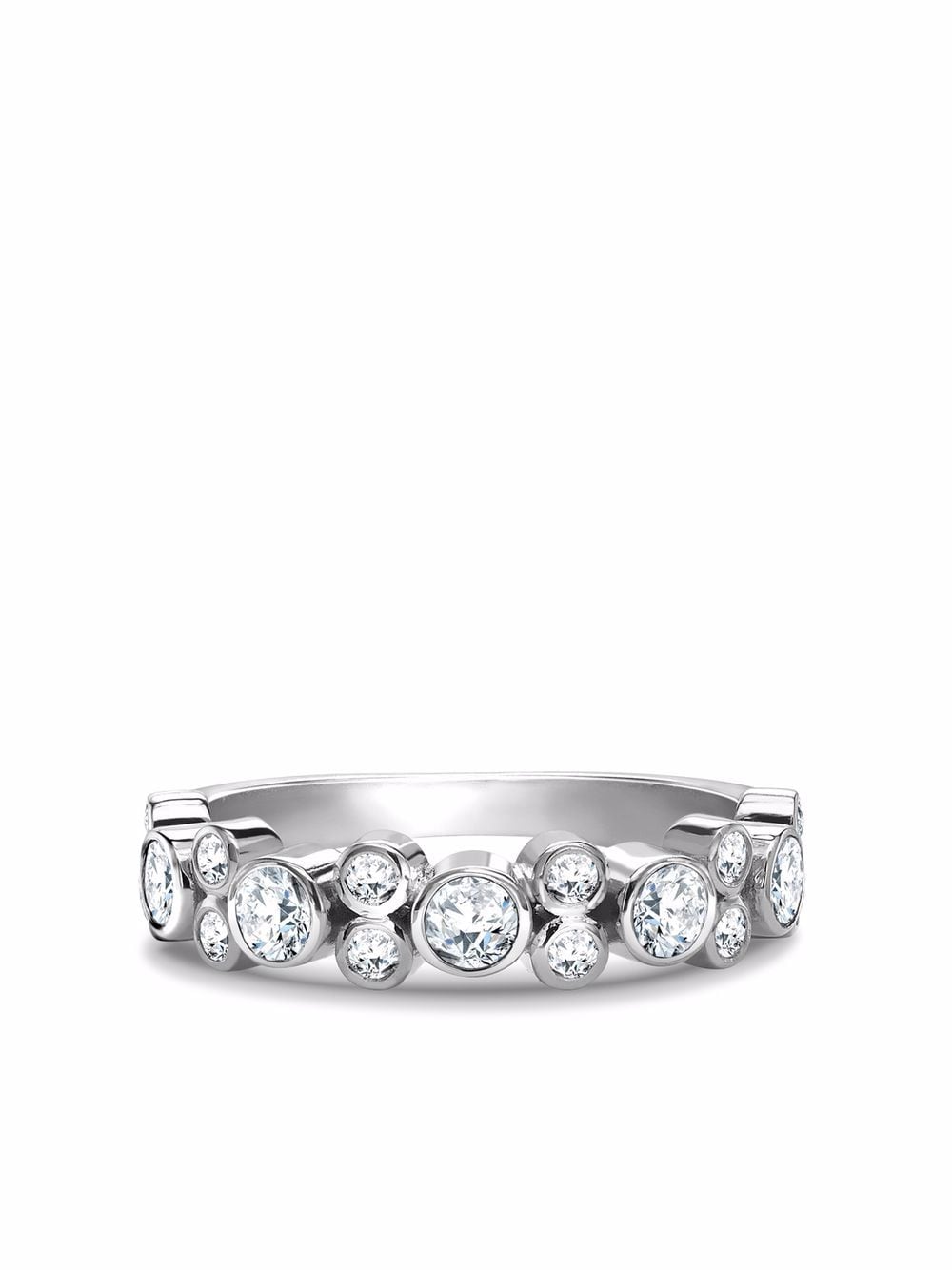 Pragnell 18kt white gold Bubbles diamond band ring - Silver von Pragnell