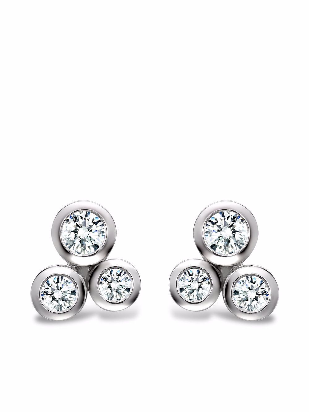 Pragnell 18kt white gold Bubbles diamond stud earrings - Silver von Pragnell