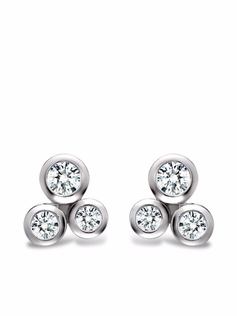 Pragnell 18kt white gold Bubbles diamond stud earrings - Silver von Pragnell