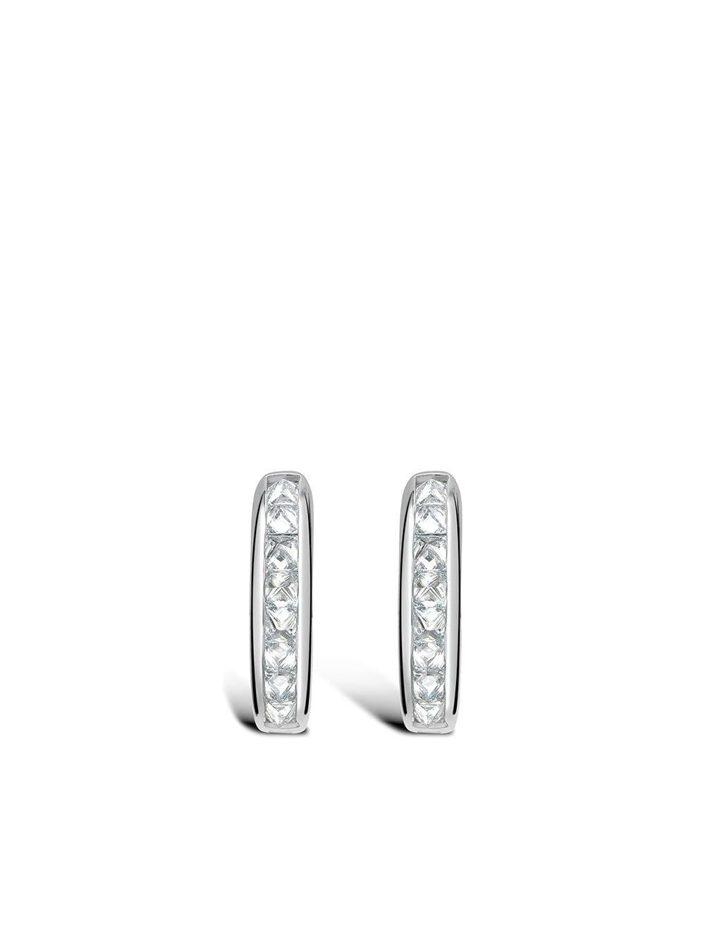Pragnell 18kt white gold RockChic diamond hoop earrings - Silver von Pragnell