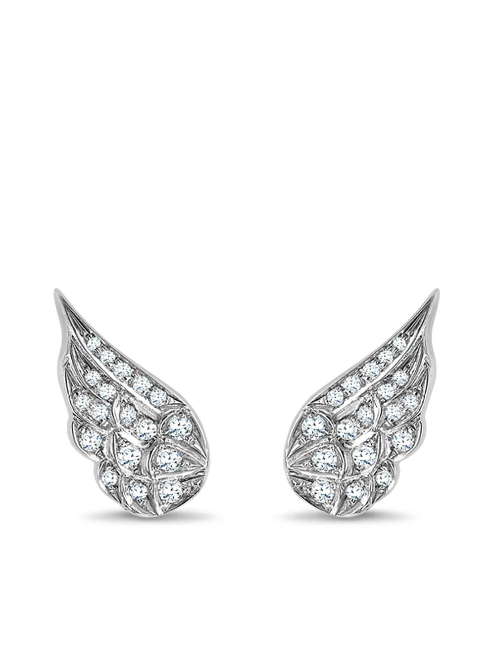 Pragnell 18kt white gold Tiara brilliant-cut diamond earrings - Silver von Pragnell