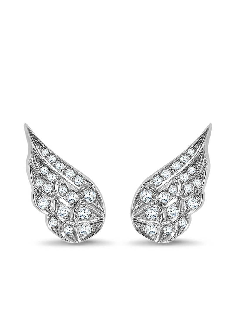 Pragnell 18kt white gold diamond Tiara earrings - Silver von Pragnell