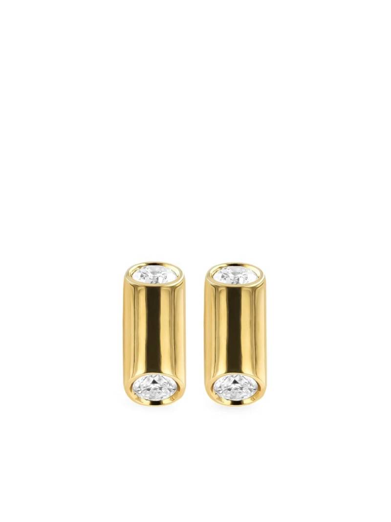 Pragnell 18kt yellow gold Eclipse diamond stud earrings von Pragnell