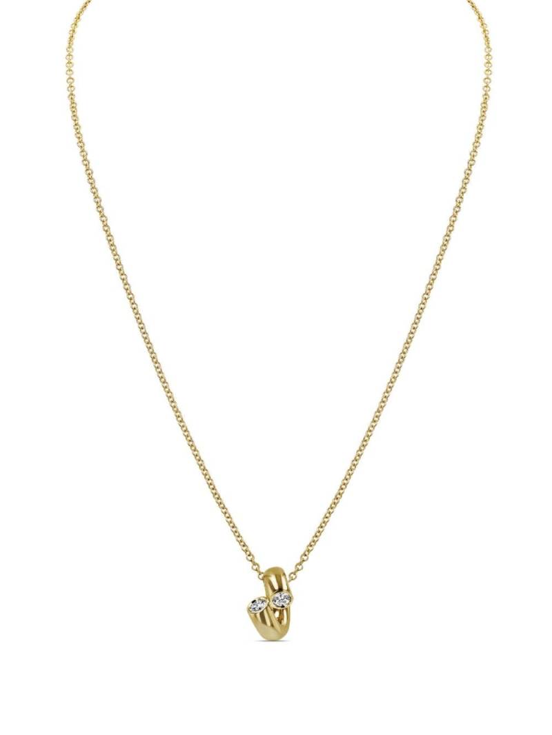 Pragnell 18kt yellow gold Eclipse spring necklace von Pragnell