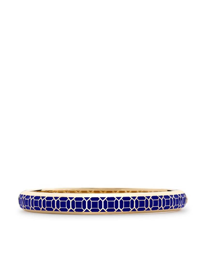 Pragnell 18kt yellow gold Revival enamel bangle von Pragnell