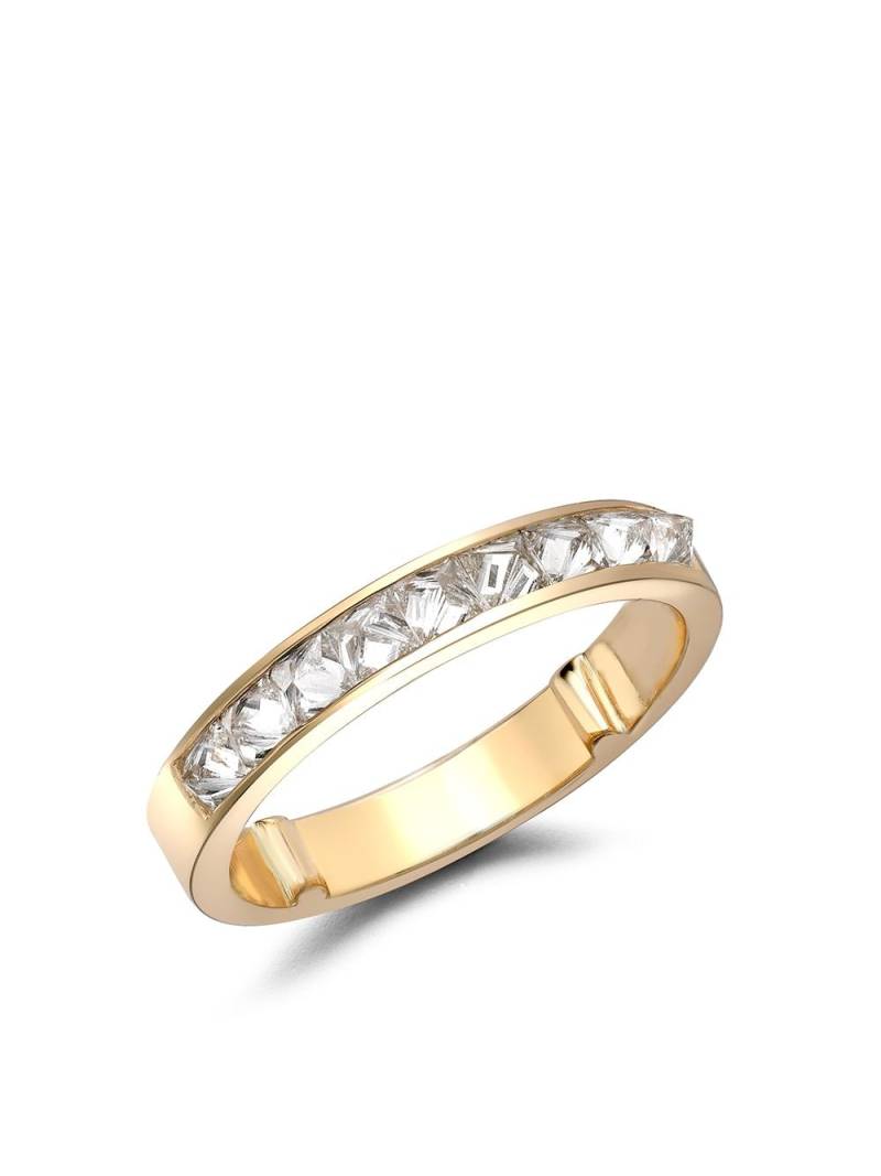 Pragnell 18kt yellow gold RockChic half-eternity diamond ring von Pragnell