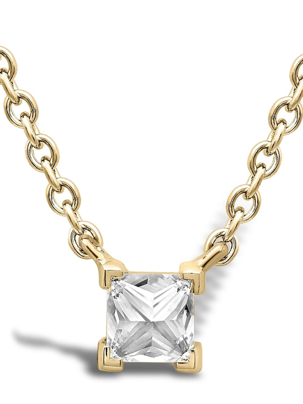 Pragnell 18kt yellow gold RockChicdDiamond solitaire pendant necklace von Pragnell
