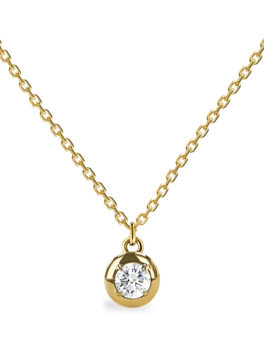 Pragnell 18kt yellow gold Skimming diamond necklace von Pragnell