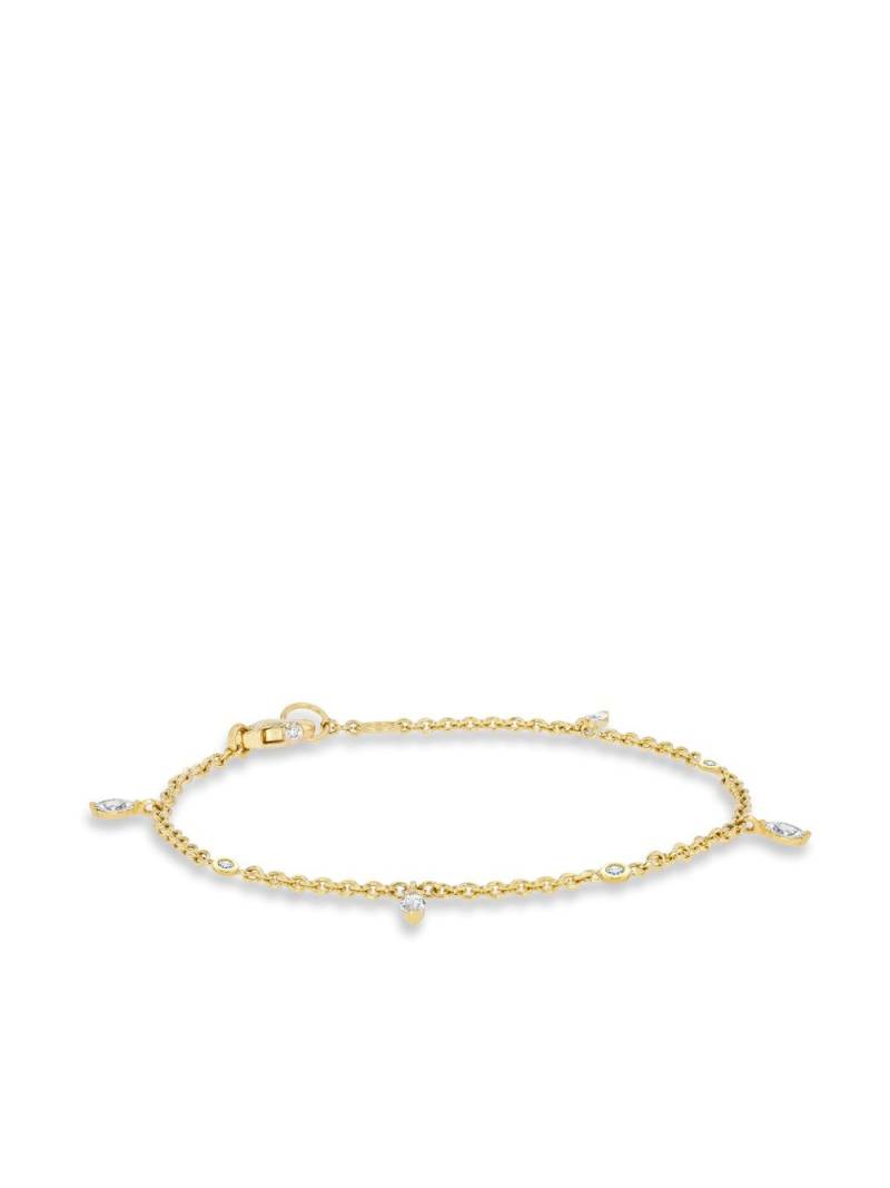 Pragnell 18kt yellow gold Sundance diamond charm bracelet von Pragnell