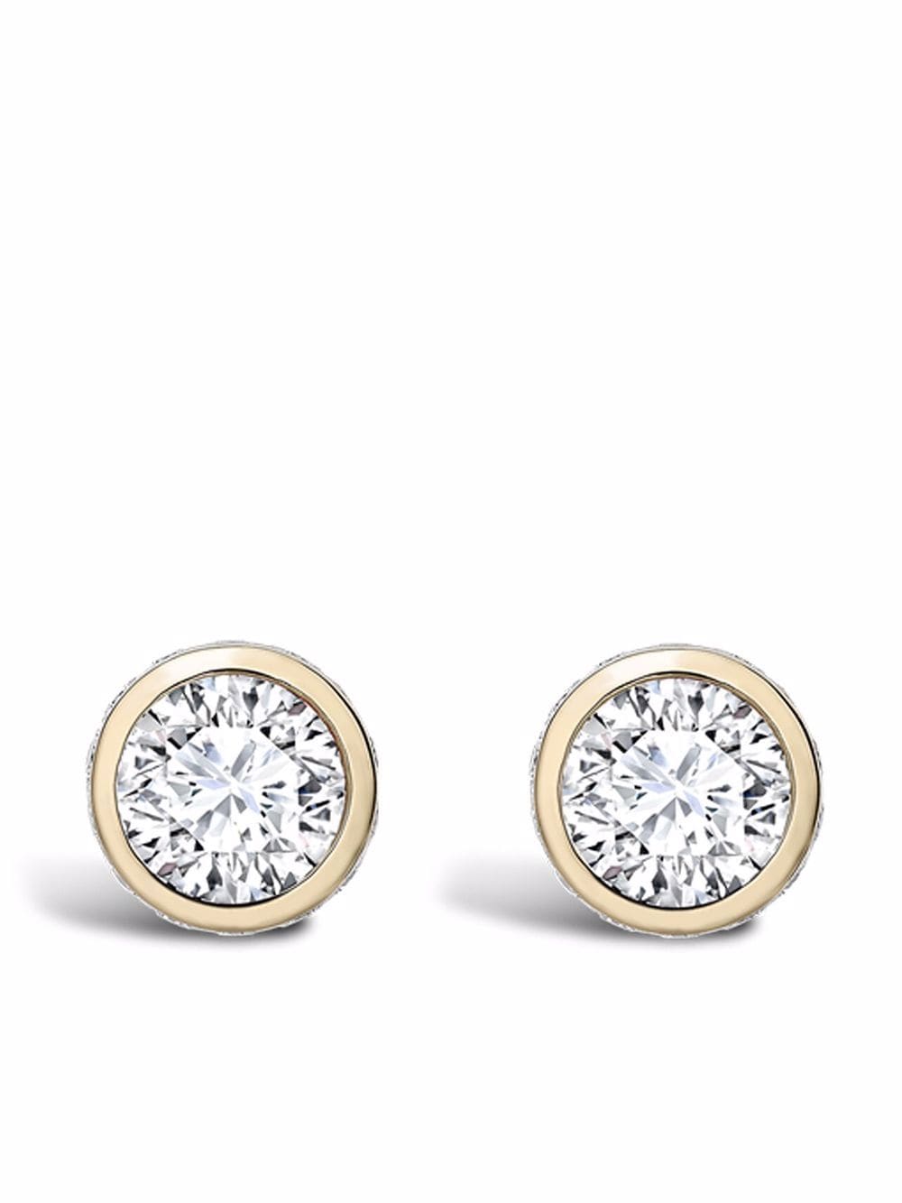 Pragnell 18kt yellow gold Sundance diamond stud earrings von Pragnell