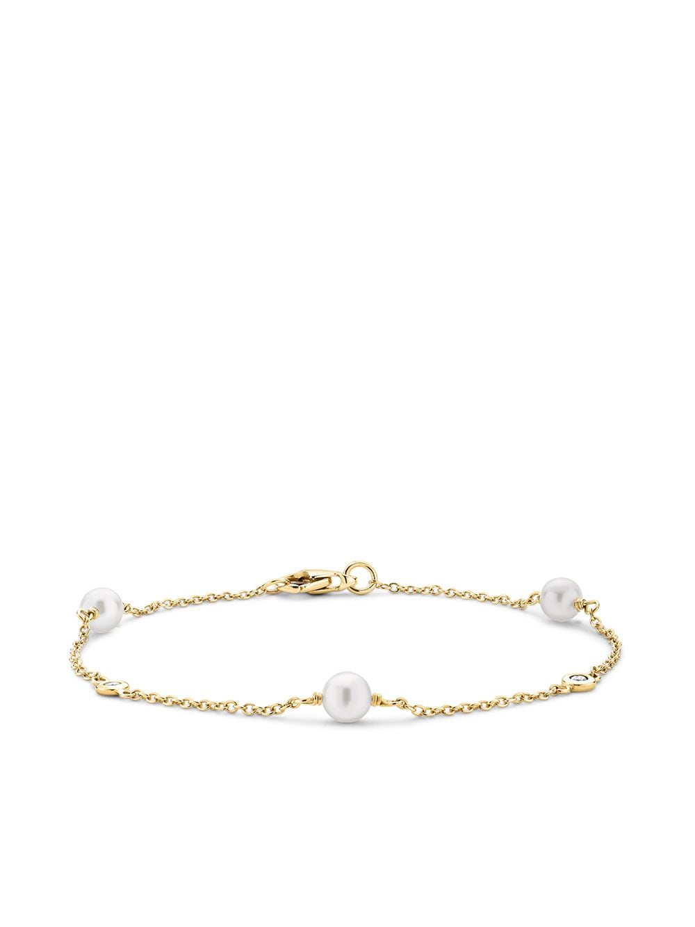 Pragnell 18kt yellow gold Sundance pearl and diamond bracelet von Pragnell