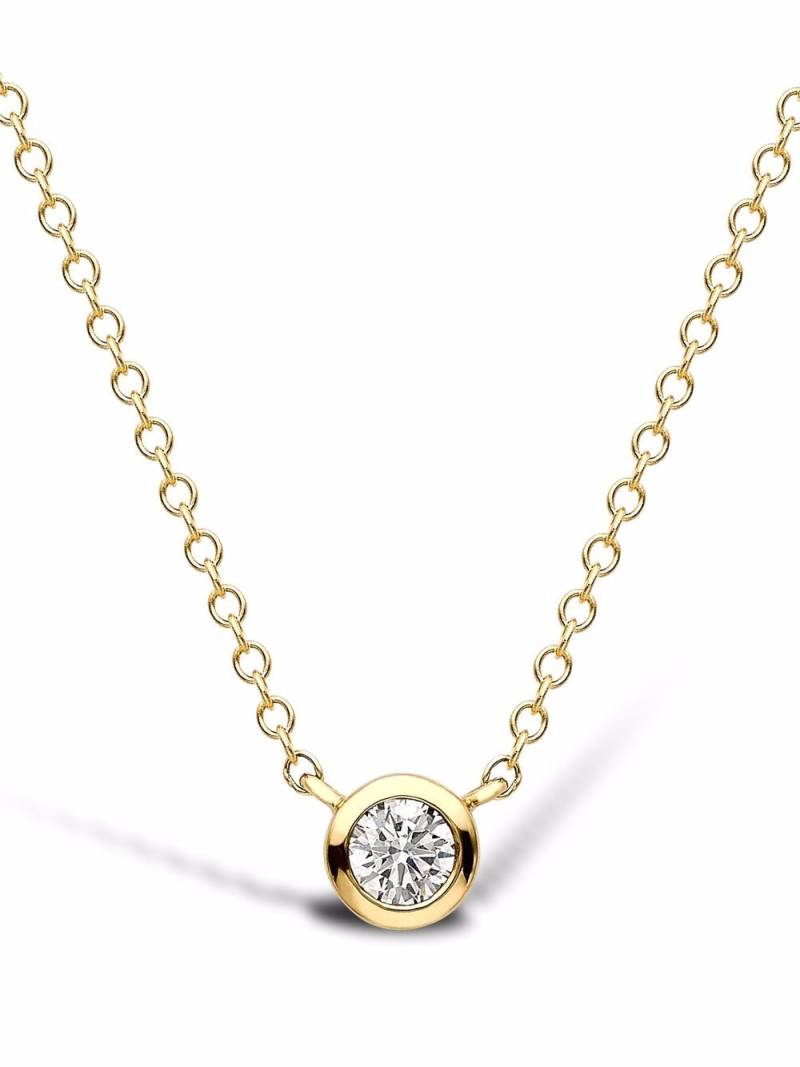 Pragnell 18kt yellow gold brilliant-cut diamond solitaire pendant necklace von Pragnell