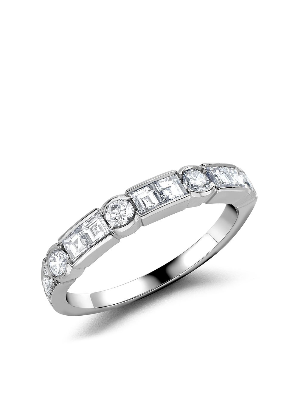 Pragnell platinum Antrobus diamond half eternity ring - Silver von Pragnell