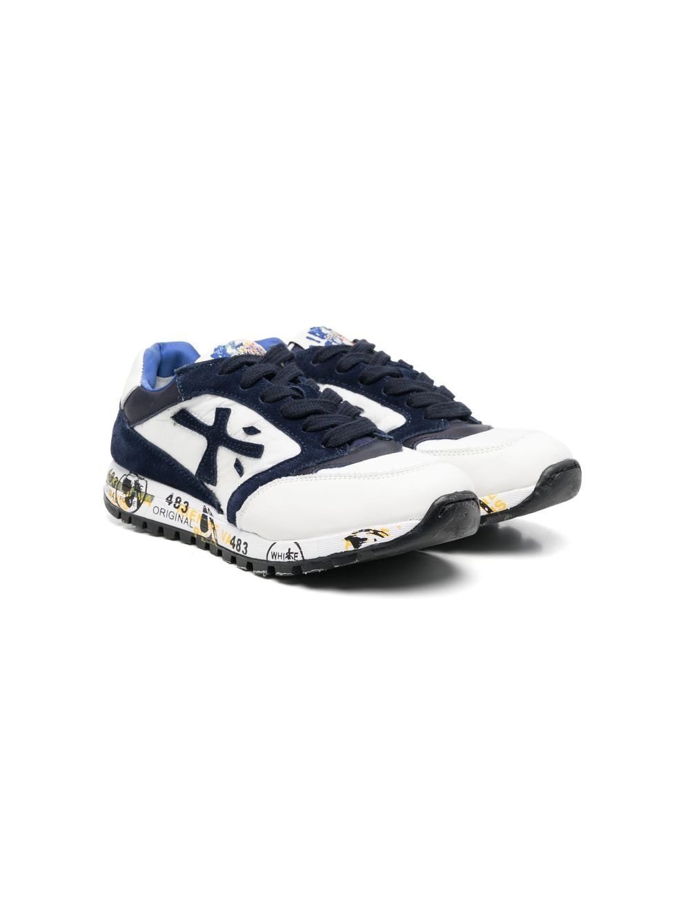 Premiata Kids Zac panelled sneakers - White von Premiata Kids