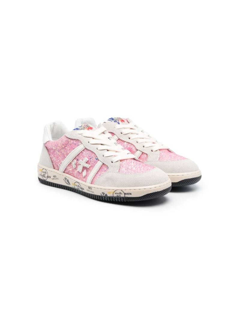 Premiata Kids glitter-detail low-top sneakers - Pink von Premiata Kids