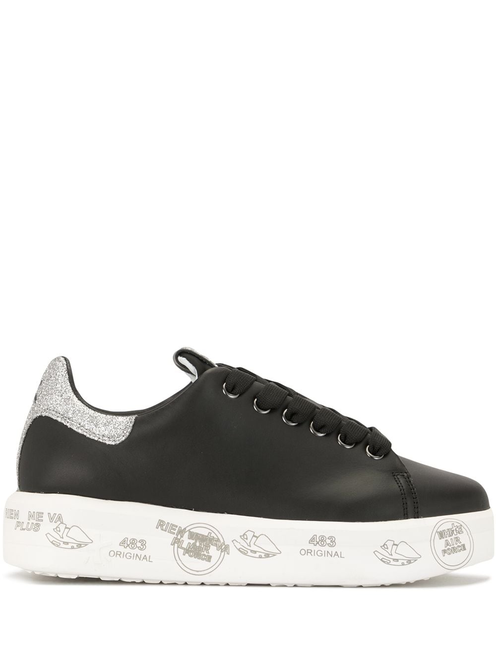 Premiata Belle 4904 flatform sneakers - Black von Premiata