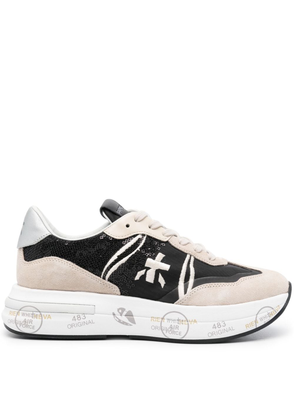 Premiata Cassie sequin-embellished sneakers - Black von Premiata