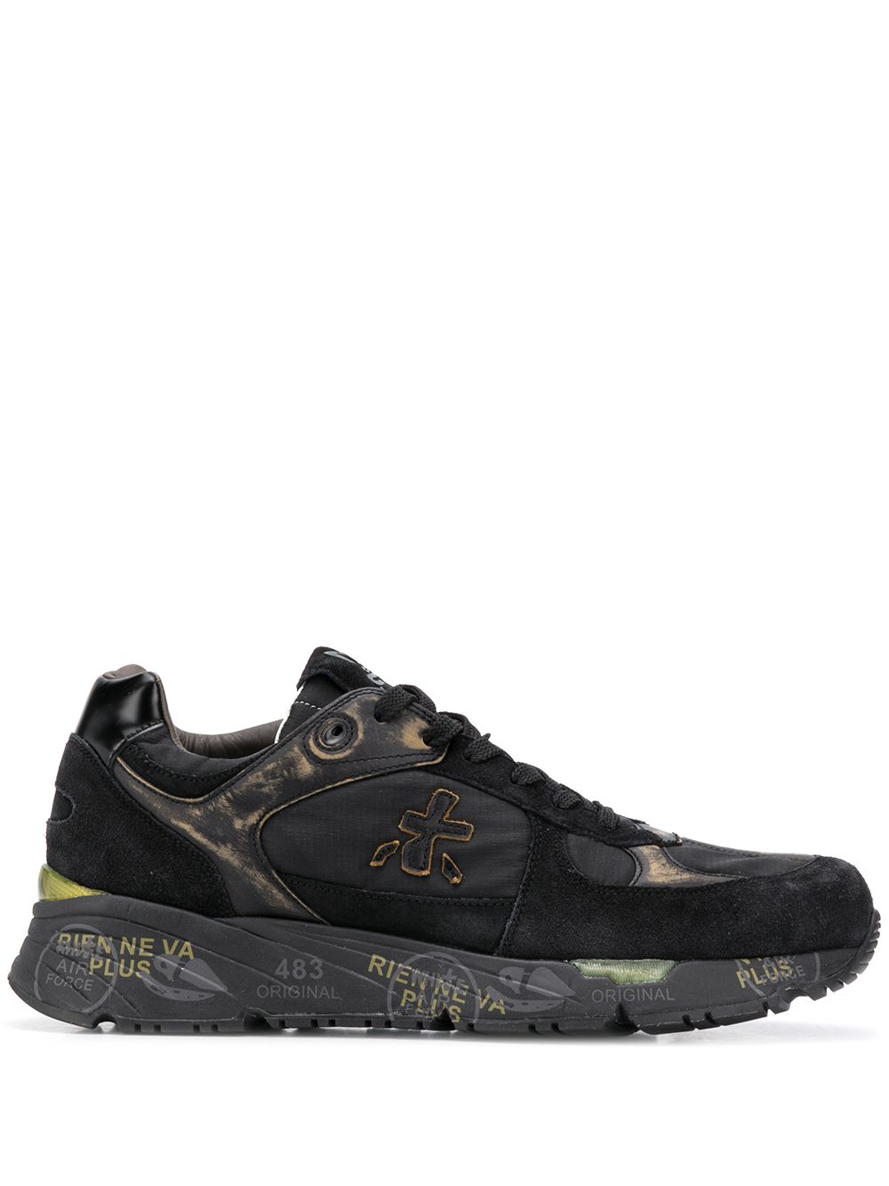 Premiata Mase distressed-effect sneakers - Black von Premiata