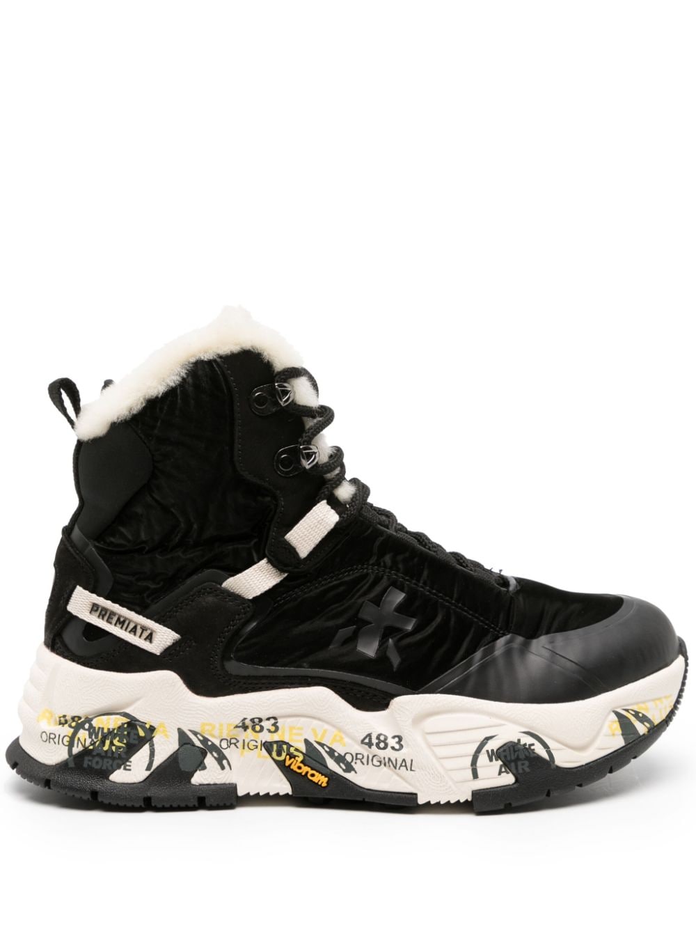 Premiata Saintcrossd 333M high-top sneakers - Black von Premiata