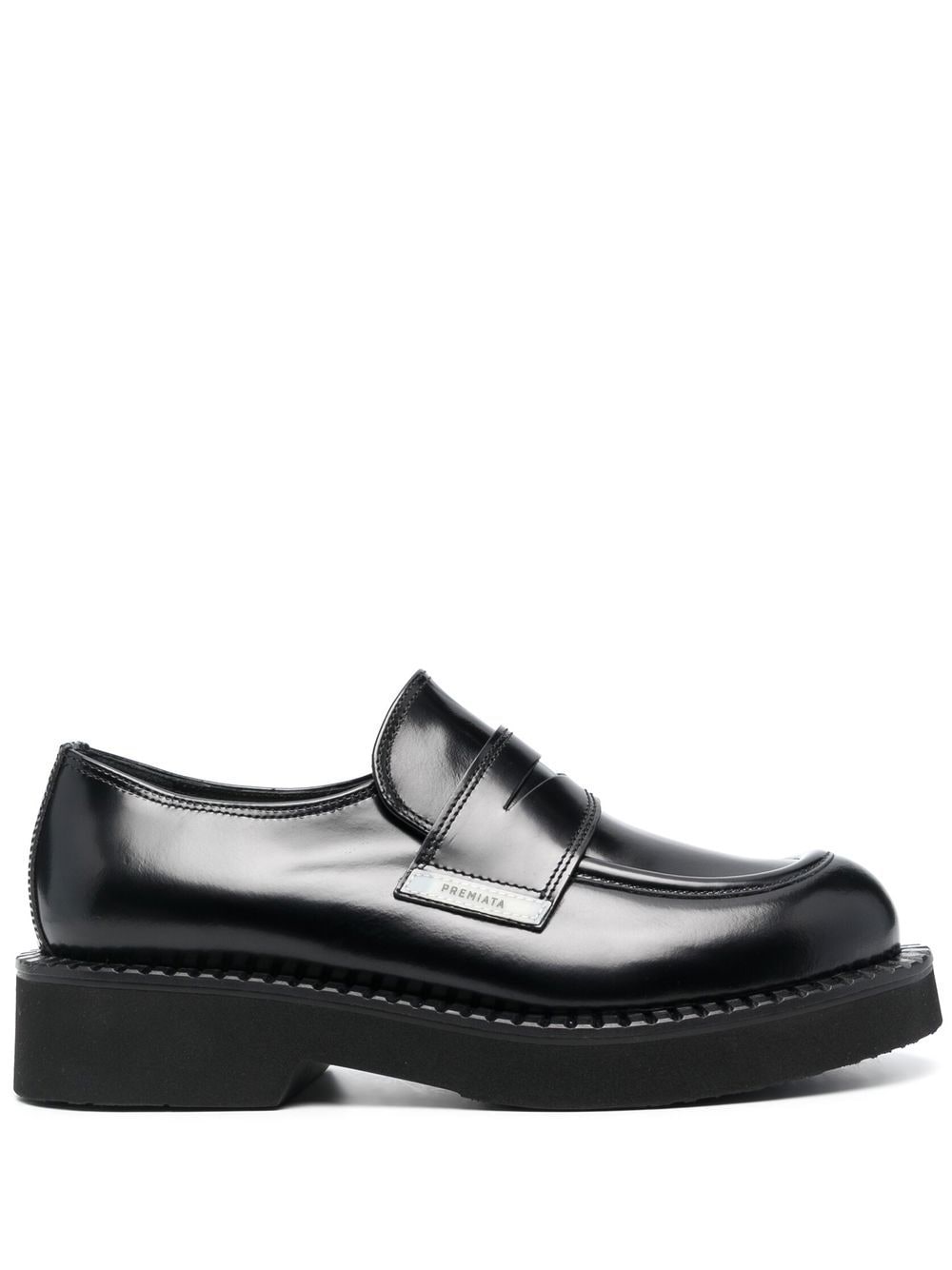 Premiata chunky leather lug loafers - Black von Premiata