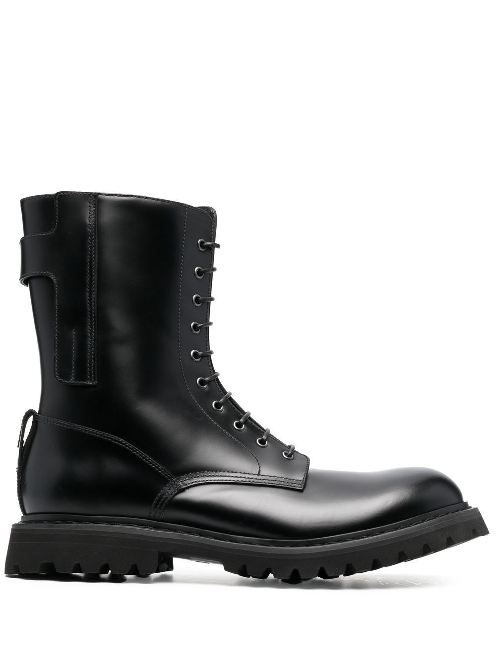 Premiata lace-up leather ankle boots - Black von Premiata