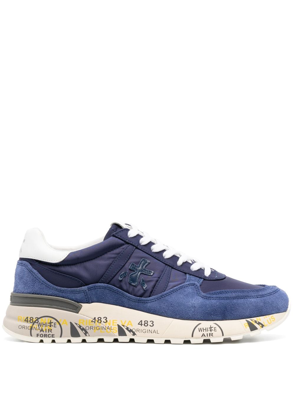 Premiata logo-patch low-top sneakers - Blue von Premiata