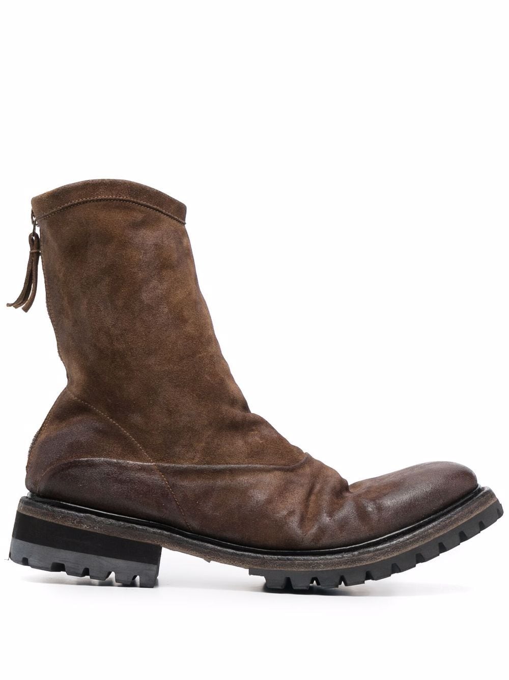 Premiata zip-up leather boots - Brown von Premiata