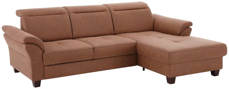 Home affaire Ecksofa »Solvei L-Form«, mit Recamierenabschluss und Sitztiefenverstellung von home affaire