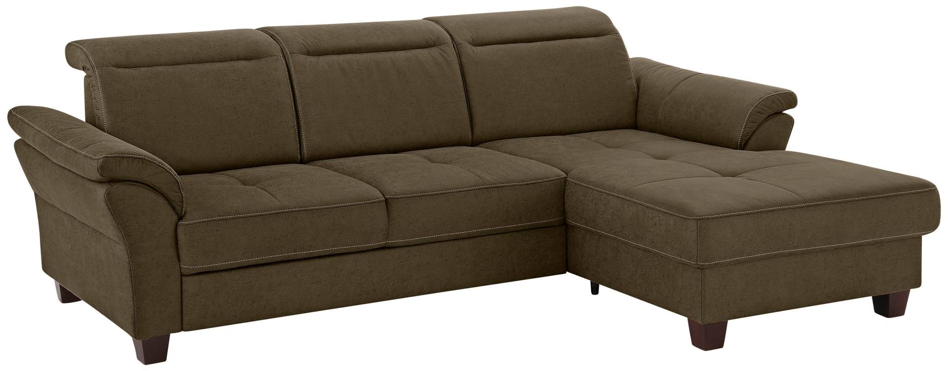 Home affaire Ecksofa »Solvei L-Form«, mit Recamierenabschluss und Sitztiefenverstellung von home affaire