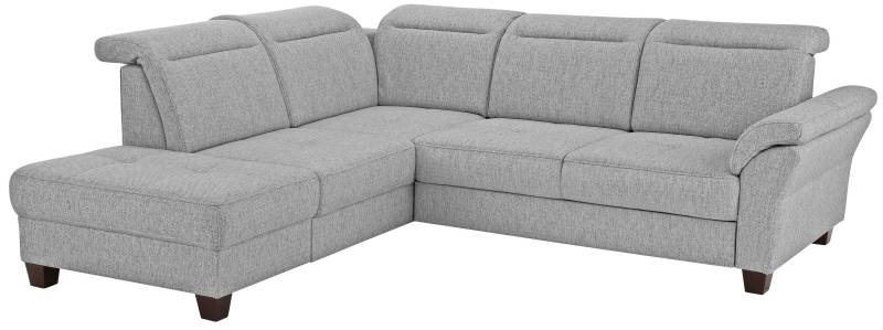 Home affaire Ecksofa »Solvei L-Form«, wahlweise auch mit Kopfteilverstellung und Bettfunktion, Federkern von home affaire