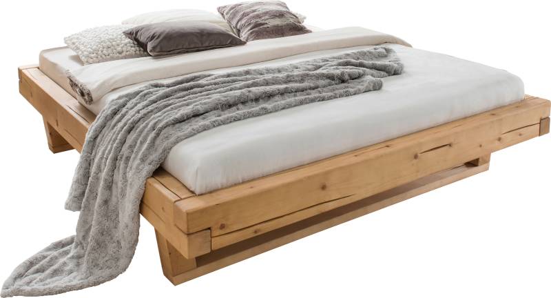 Home affaire Massivholzbett »Ultima, hohe Belastbarkeit, Futonbett ohne Kopfteil«, (3 tlg.), aus Eiche oder Fichte, FSC-zertifiziert, in vielen Breiten von home affaire
