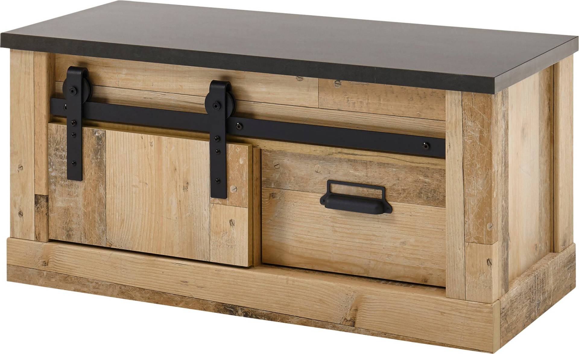 Home affaire Sitzbank »SHERWOOD«, modernes Holz Dekor, mit Scheunentorbeschlag aus Metall, Breite 93 cm Home affaire Sitzbank »SHERWOOD«, modernes Holz Dekor, mit Scheunentorbeschlag aus Metall, Breite 93 cm von home affaire