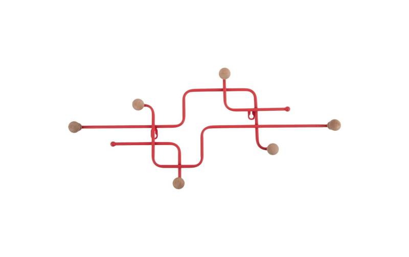 Present Time Garderobenleiste »Metro 60.5 x 26,5 cm Scarlet« von Present Time