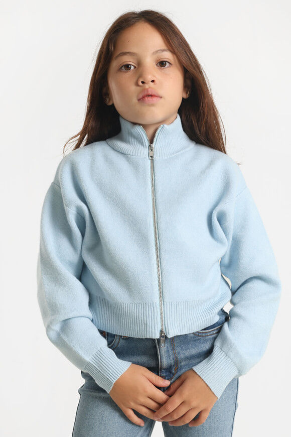 Pretty Mess Oversize Strickjacke | Hellblau | Mädchen  | 12 von Pretty Mess