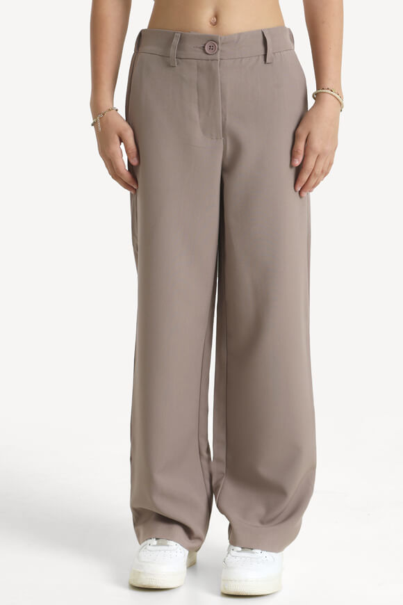 Pretty Mess Wide Leg Hose | Taupe | Mädchen  | 10 von Pretty Mess