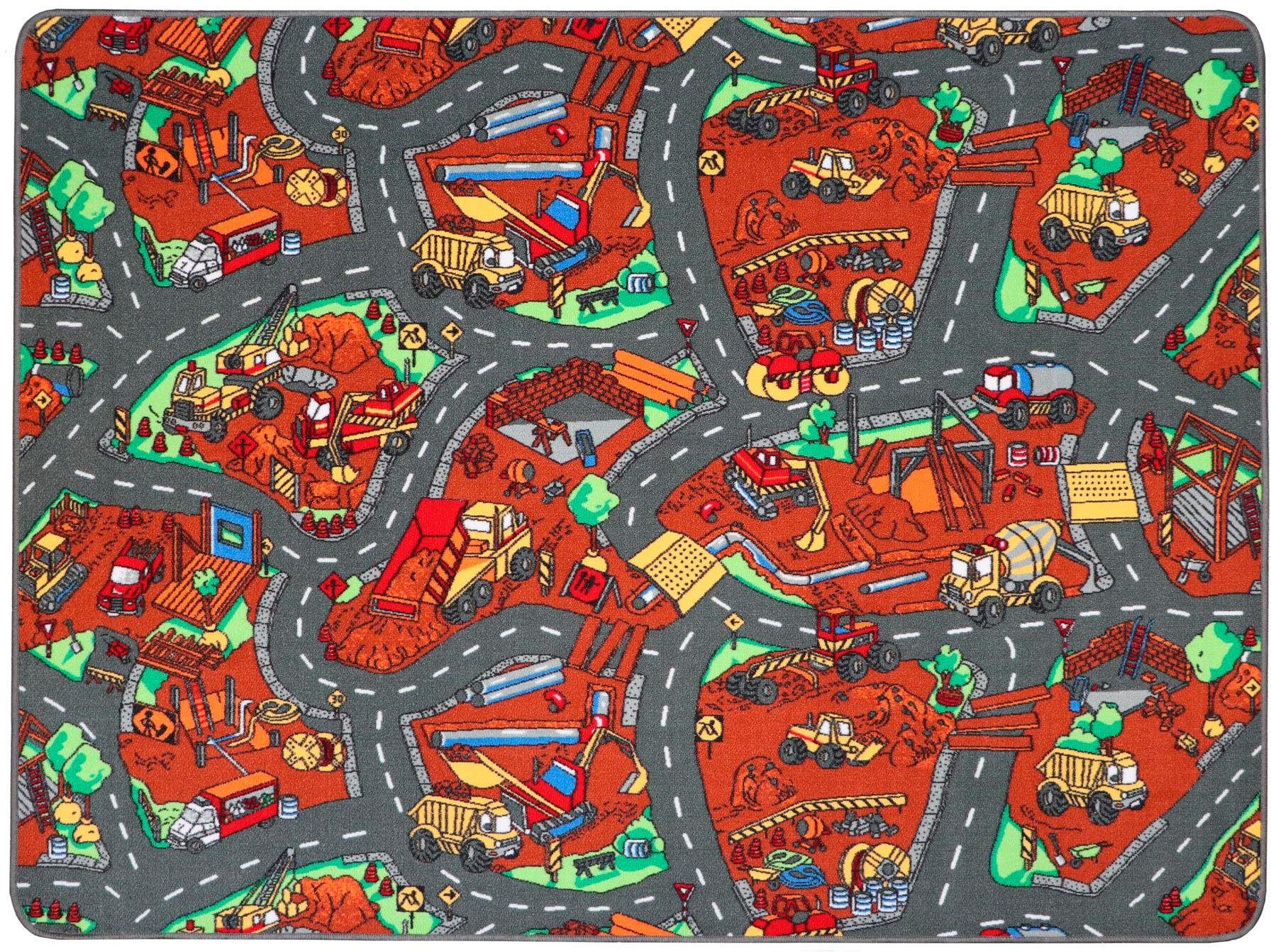 Primaflor-Ideen in Textil Kinderteppich »BAUSTELLE«, rechteckig von Primaflor-Ideen in Textil