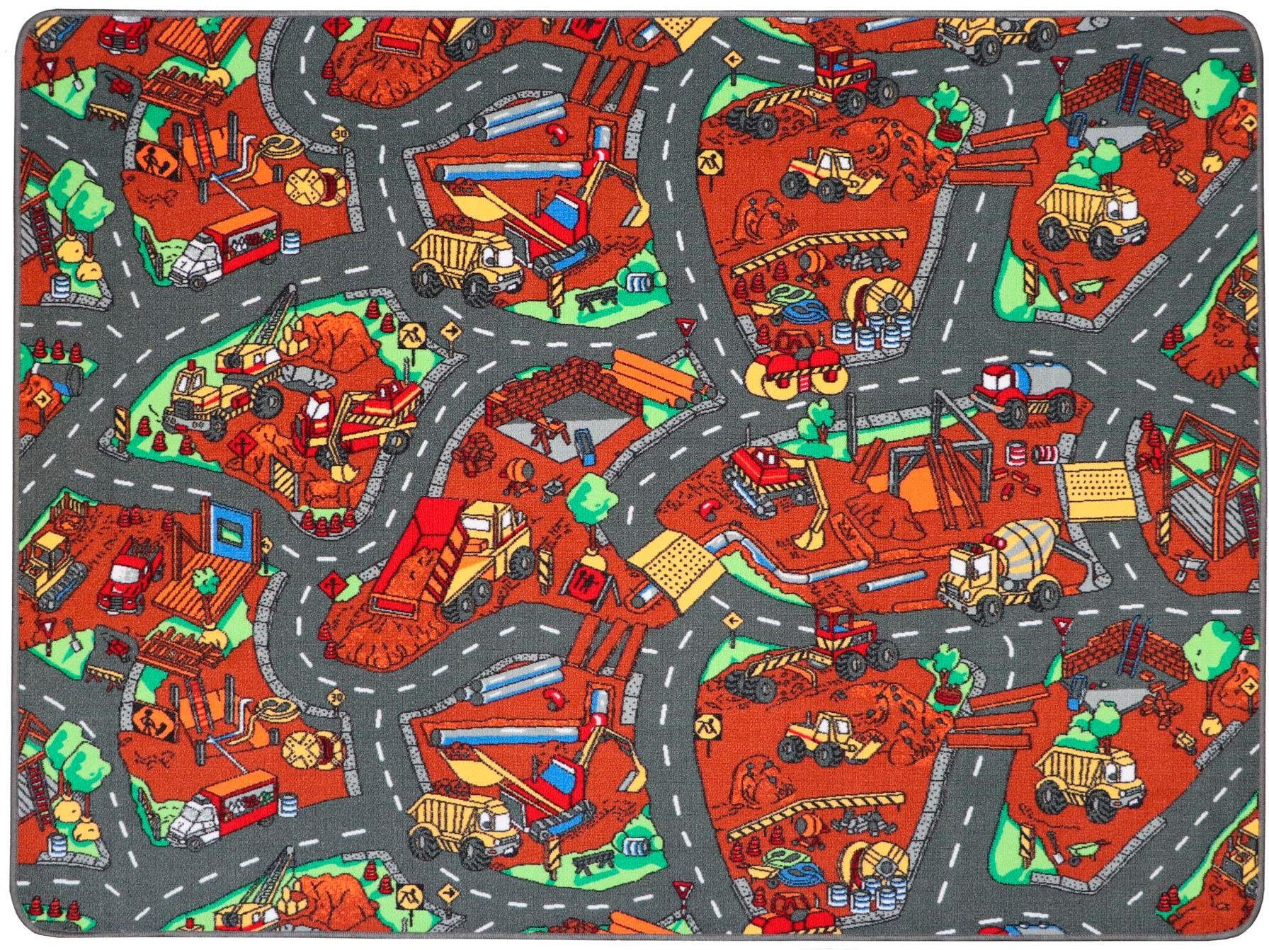 Primaflor-Ideen in Textil Kinderteppich »BAUSTELLE«, rechteckig, 5 mm Höhe, Strassen-Spiel-Teppich, Kinderzimmer Primaflor-Ideen in Textil Kinderteppich »BAUSTELLE«, rechteckig, 5 mm Höhe, Strassen-Spiel-Teppich, Kinderzimmer von Primaflor-Ideen in Textil