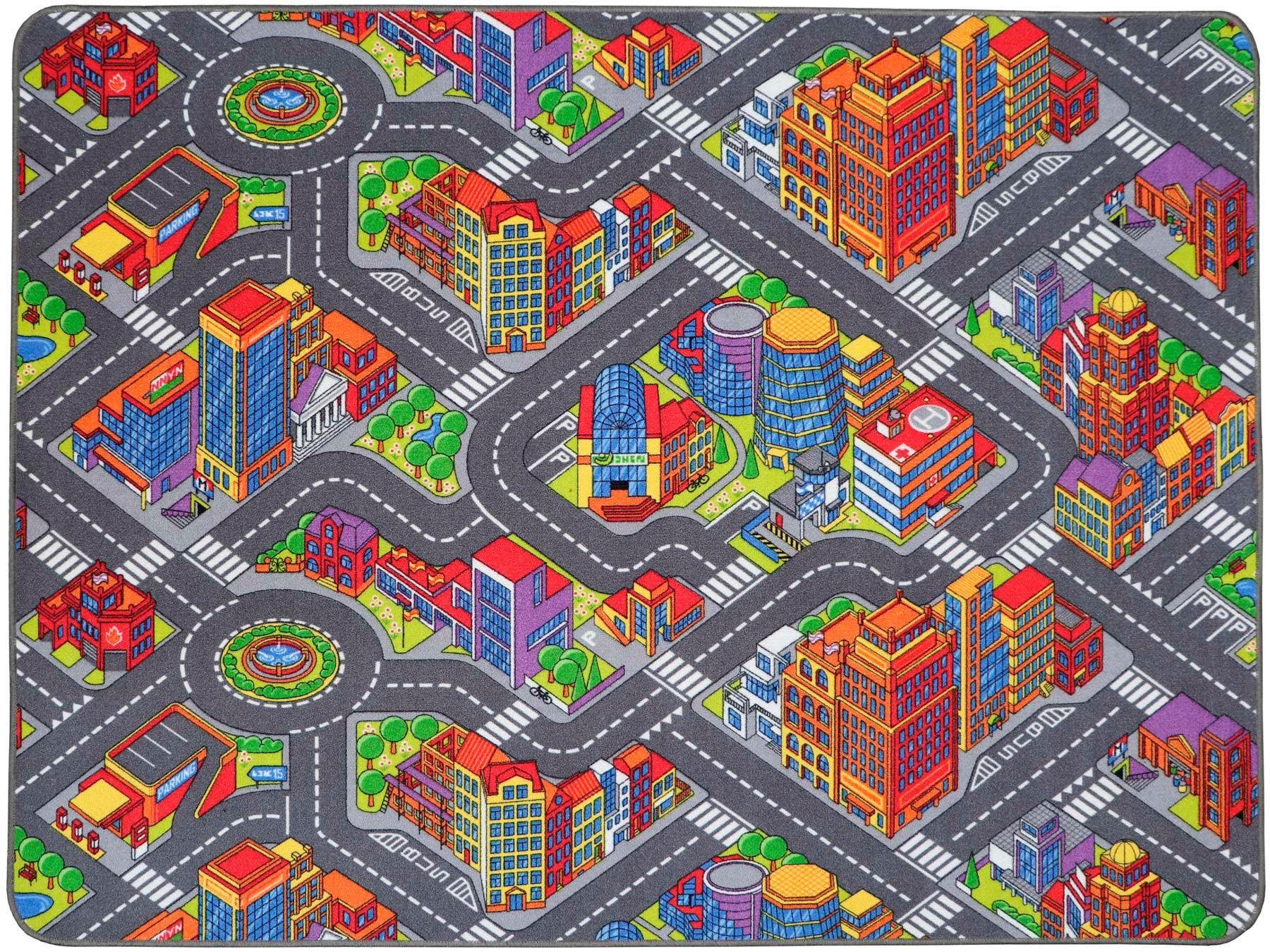 Primaflor-Ideen in Textil Kinderteppich »BIG CITY«, rechteckig, 5 mm Höhe, Strassen-Spiel-Teppich, Strassenbreite ca. 9 cm, Kinderzimmer Primaflor-Ideen in Textil Kinderteppich »BIG CITY«, rechteckig, 5 mm Höhe, Strassen-Spiel-Teppich, Strassenbreite ca. 9 cm, Kinderzimmer von Primaflor-Ideen in Textil