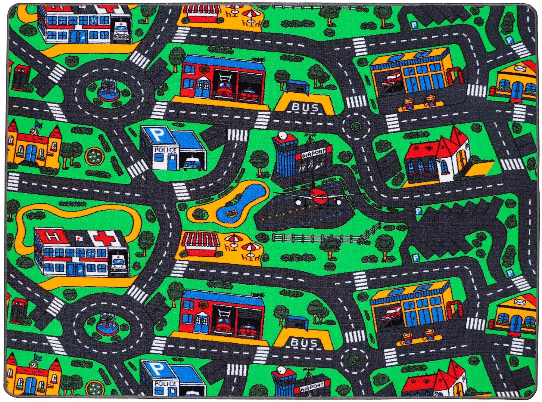 Primaflor-Ideen in Textil Kinderteppich »CITY«, rechteckig, 5 mm Höhe, Strassen-Spiel-Teppich, Strassenbreite ca. 9 cm, Kinderzimmer Primaflor-Ideen in Textil Kinderteppich »CITY«, rechteckig, 5 mm Höhe, Strassen-Spiel-Teppich, Strassenbreite ca. 9 cm, Kinderzimmer von Primaflor-Ideen in Textil